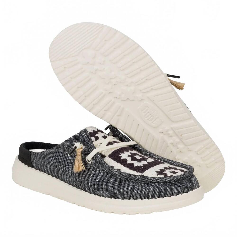NEW HEY DUDE women's wendy slip cottage crochet shoes - Picture 7 of 7